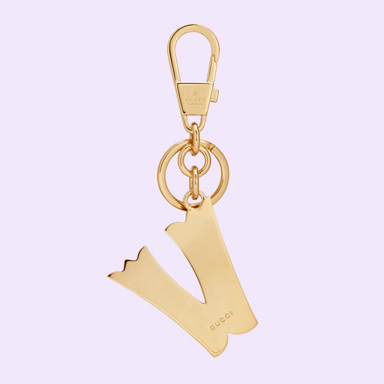 727992.JCFUG.8555.002.100.0000.Light Letter V Plexiglas keychain